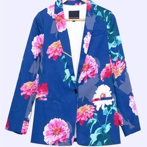 banana republic floral blazer